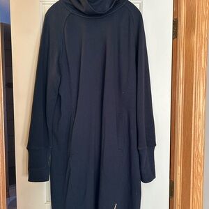 Black Mock Neck Long Sleeve Dress